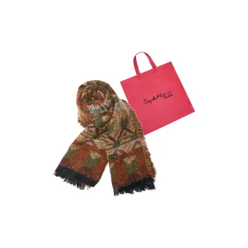 Joy&Mario Chuanxi Xinjiang Atmosphere Outerwear Windproof Warm Outfit Cloak Unisex Brick Red