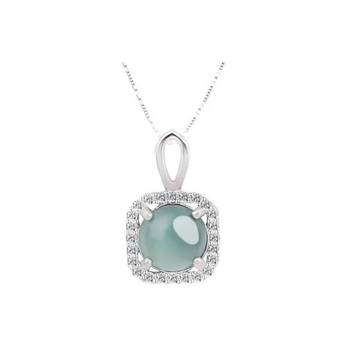 QIXIANG Ice Glutinous Jadeite Necklaces Women's