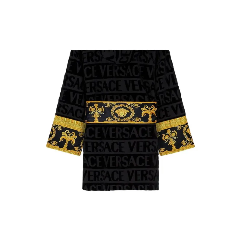 VERSACE Bathrobes Women's Black-4