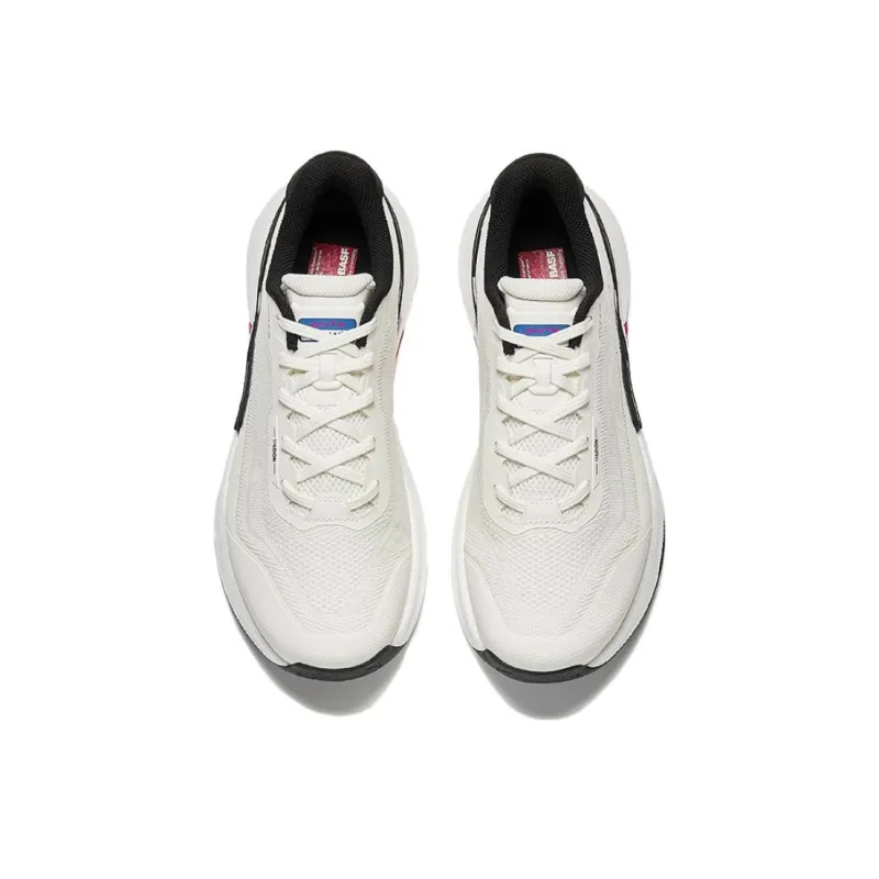 CHAOJIANTA Slip Resistant And Abrasion Resistant Coverage Low Top Training Shoes Men's White Black Red-2