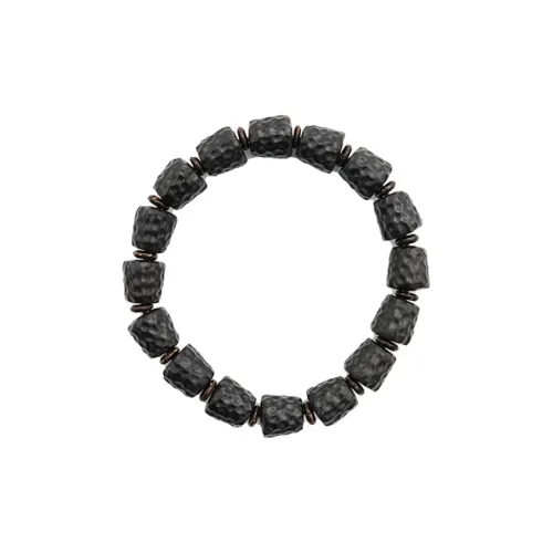 YINCHIE Obsidian S999 Fine Silver Beaded Bracelet Mens
