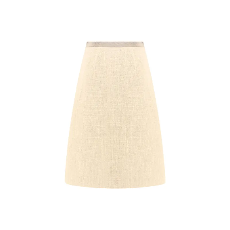 Valentino Tweed Flared Skirt-1