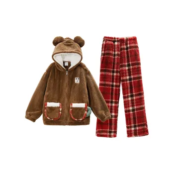 GUKOO x Disney/ Pajama Set Women's Chocolate