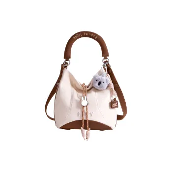 Miffy PU Bucket Bags Shoulder Bag Crossbody Bag Handbag Women's Khaki/denim Blue