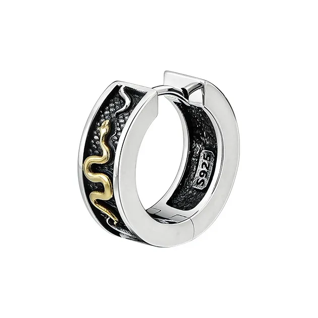 MYSH 925 Sterling Silver Earrings Men's-0