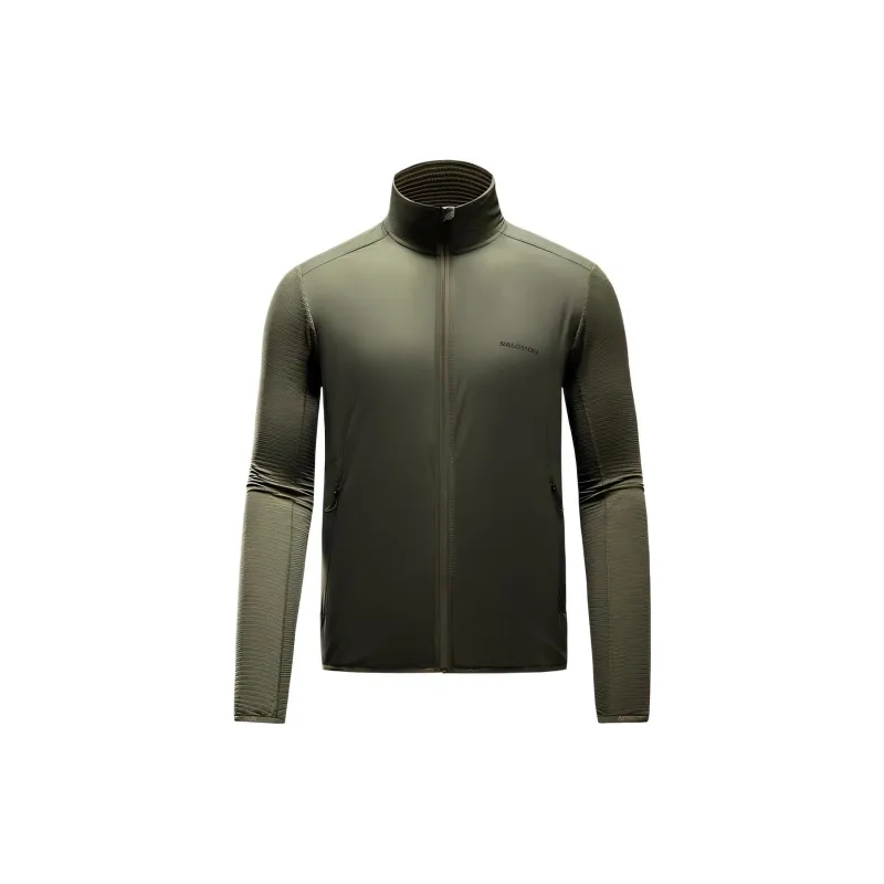 SALOMON Velvet feel Coat Men's Leaf Green-0