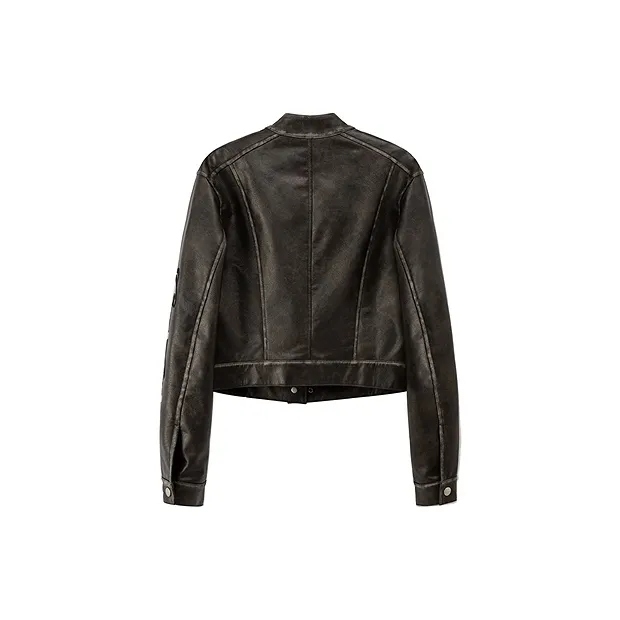 CHUU Cropped Coat Women's Black-1