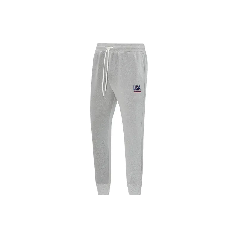 BKCXZICE Running Training Ribbed Elastic Cuff Sweatpants Basketball Loose Fit Drawstring Casual Pants Men's-9