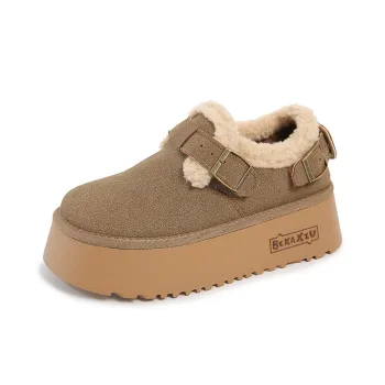 KUPE Warm Wear Resistant Cushioning Slip Resistant Coverage Ankle Length Snow Boots Women's