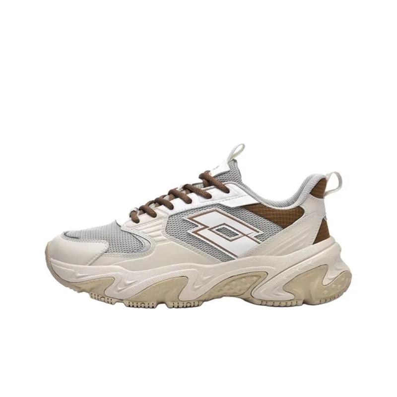 LOTTO Slip Resistant Breathable Low Top Casual Shoes Men's Brown Gray-0