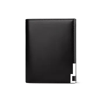 WilliamPOLO Cow Leather Card Holder Regular Men's Black/Coffee