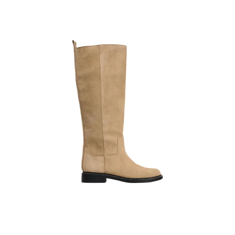 ZARA Knee high Boots Women's Brown-1