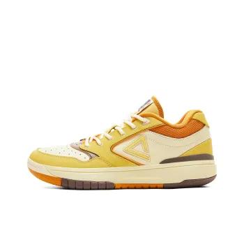 PEAK Vintage Basketball Shoes Men Low Top Persian Yellow