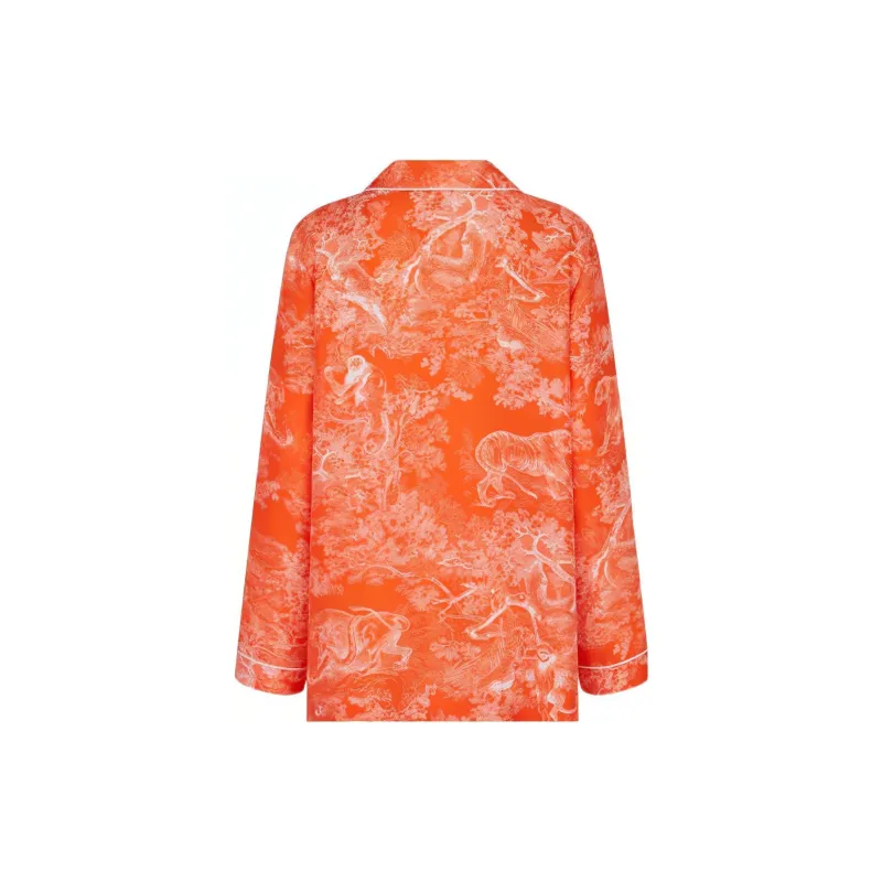 DIOR Quarterly New Products Shirts Women's Orange-1