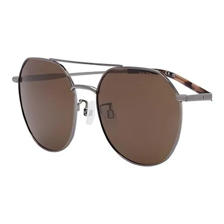 NAUTICA Metal Aviator Sunglasses Men's Brown-2