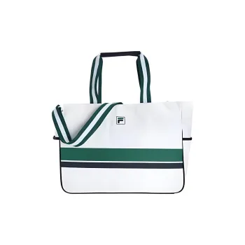FILA Fabric PU Polyurethane, Synthetic Leather Sports Bag, Crossbody Handbag Regular Women's Jade White