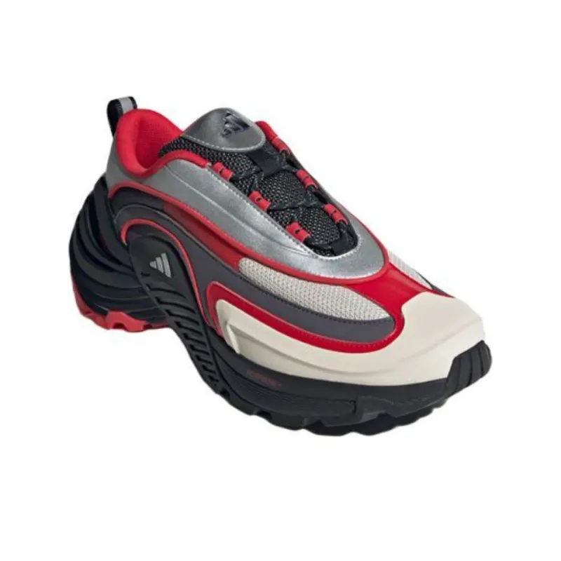 Adidas Wonder Runner Anti Slip Wear Resistant Low Top Running Shoes Unisex Silver Gray Red-2