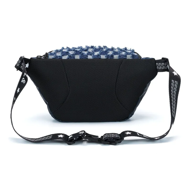 L&M Polyester Sling Bag Regular Unisex Black/Blue-7