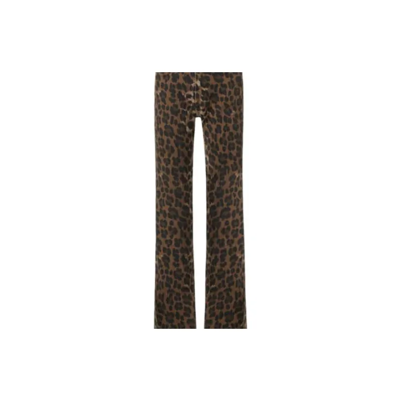 R13 Flared Patterned Designer Jeans-5