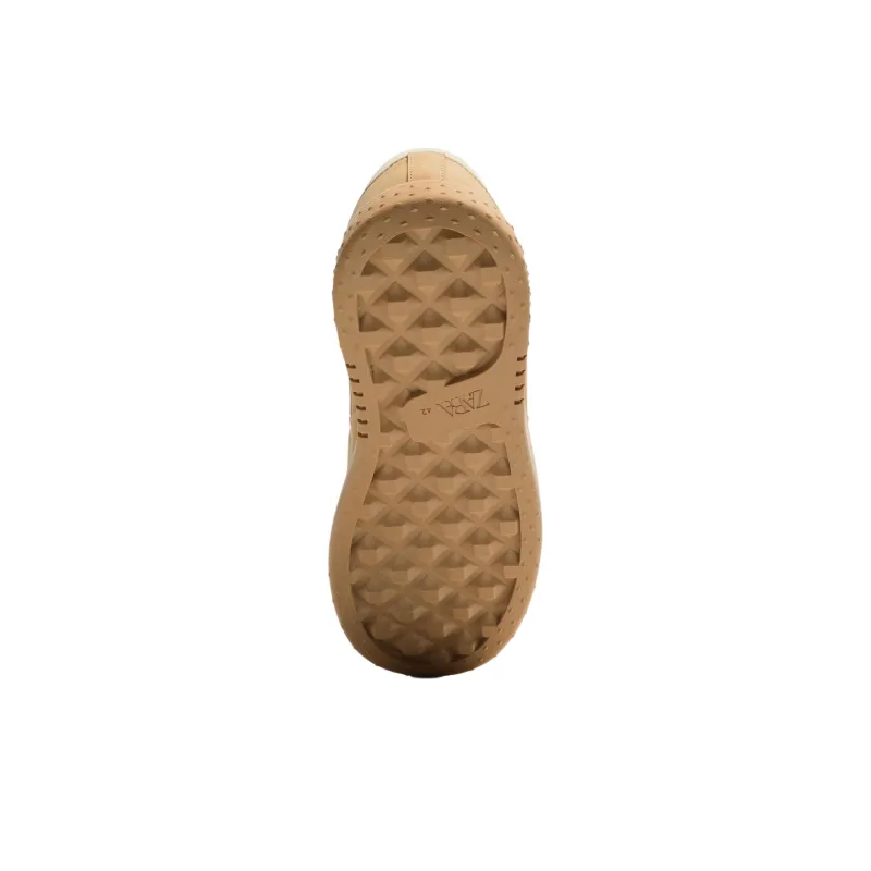 ZARA Anti-Slip Wear-Resistant Low-Top Skateboard Shoes Men's Brown-4