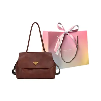 Yalu PU Handbag, Crossbody Bag, Shoulder Bag Regular Large Size Women's Coffee/Brown/Black
