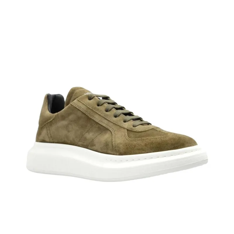Alexander McQueen Low Top Skateboard Shoes Men's Green-2
