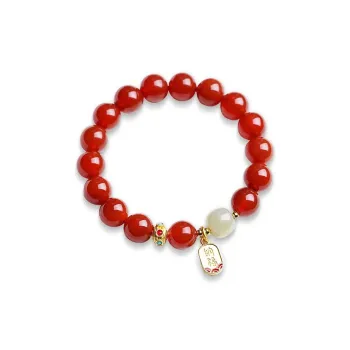 ZUIWENGLANGYASHANWENCHUANG Cinnabar Bracelets Unisex
