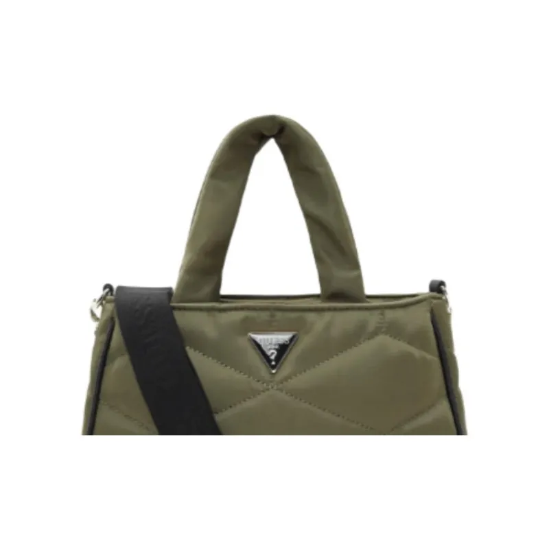 GUESS Fabric Shoulder Bag, Crossbody Bag, Handbag Medium Size Women's Green-3