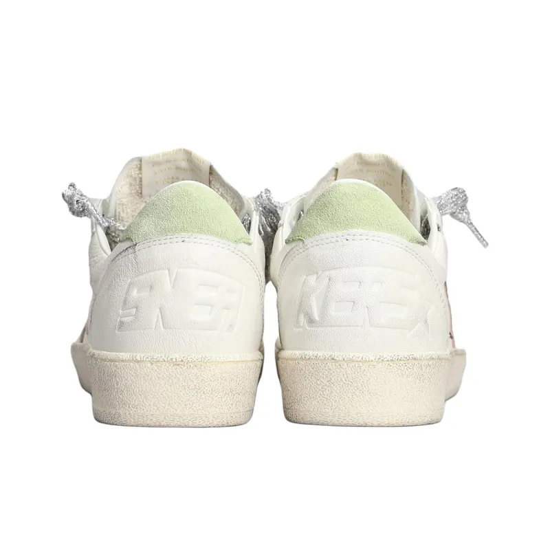 Golden Goose Ball Star Low Top Skateboard Shoes Women's Ecru-5