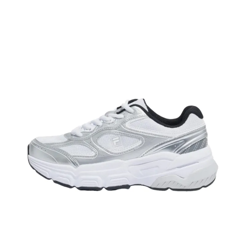 FILA Ranger Slip Resistant And Breathable Low Top Casual Shoes Unisex Silver White-0