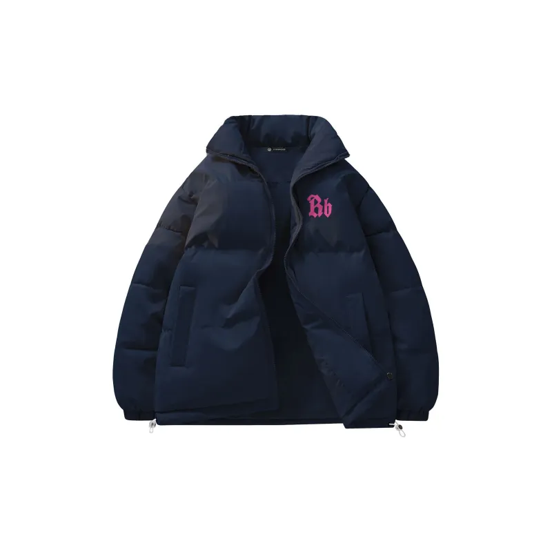 ROBINHOOD Puffer Jacket Unisex Black Pink-13