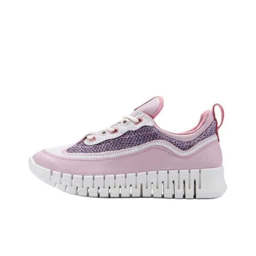 Ecco Smart Series Breathable Low-Top Chunky Sneakers Women's Purple