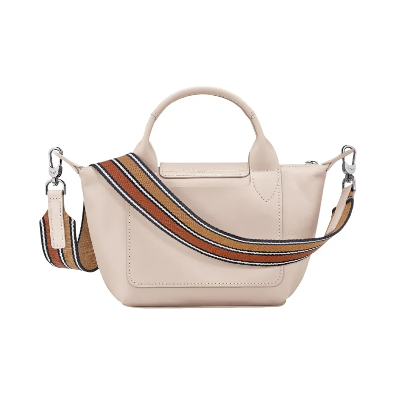 LONGCHAMP Le Pliage Xtra Cow Leather Dumpling Bag, One Shoulder Handbag Extra Small Women's White-2