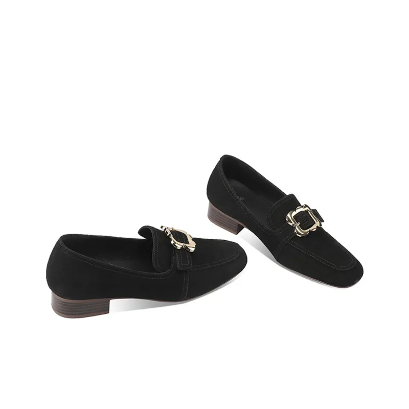 XICUNMINGWU Loafers 2.8cm Women's Black-1
