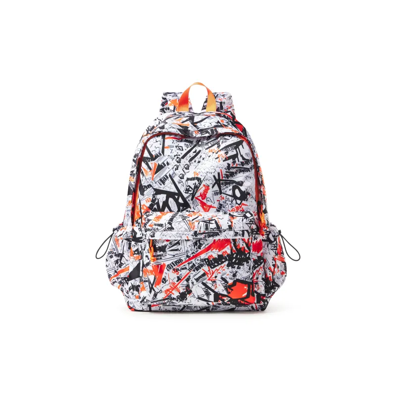 JEANSWEST Fabric Backpack Laptop Bag Regular Unisex Ecru/Blue/Black-0