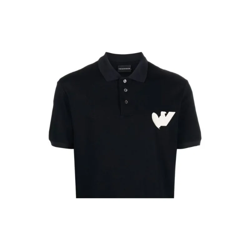 EMPORIO ARMANI Polo Shirts Men Black-5