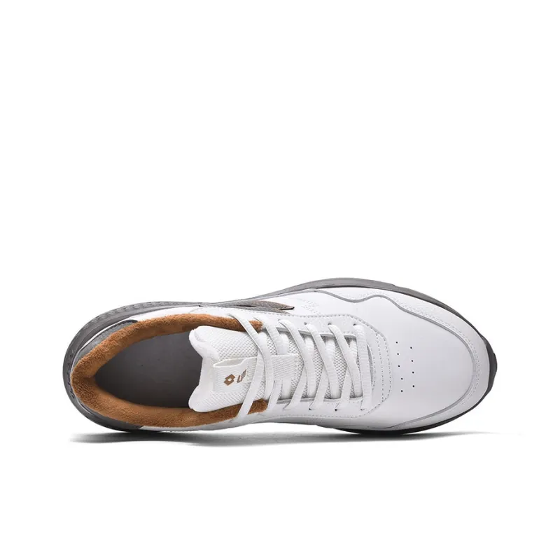 LOTTO Cushioned Slip Resistant Low Top Marathon Running Shoes Men's White Gray-2