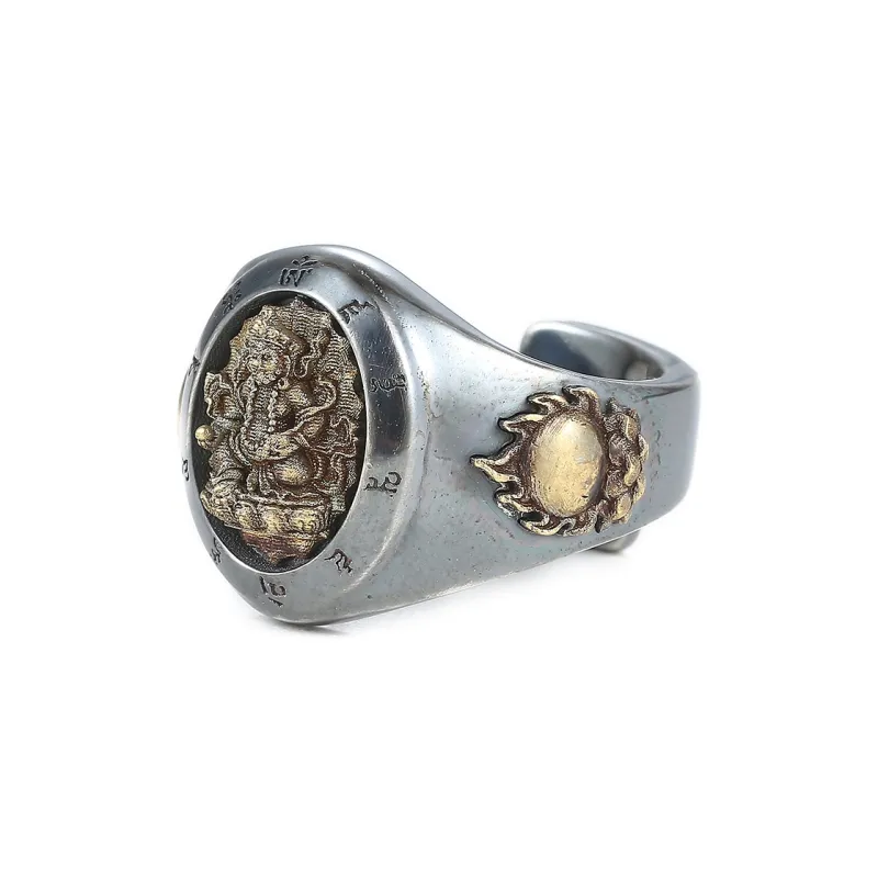 Yamagata S 990 Silver Full Silver Ring Men's-2