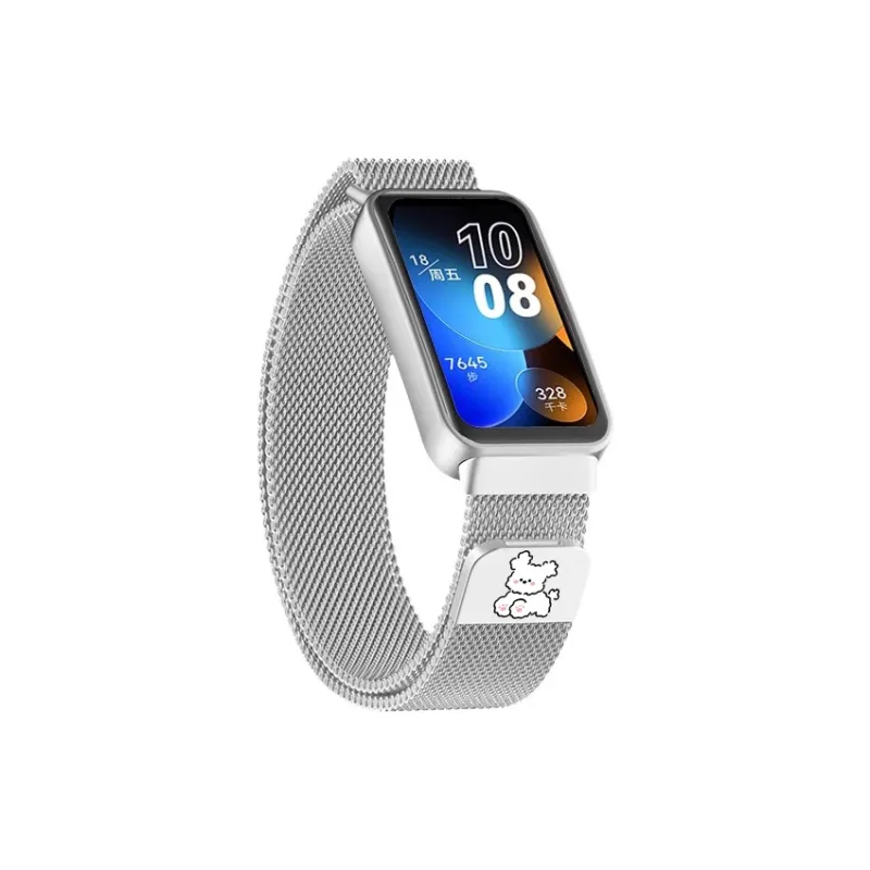 FZRT Playful Puppy Collection Huawei Compatibility Watch Band 206mm Stainless Steel Material-4