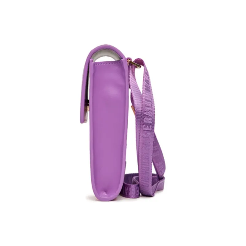 MLB Nylon Shoulder Bag Crossbody Bag Cell Phone Pouch Women's Purple-3
