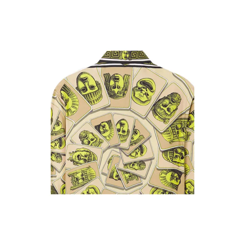 VERSACE Shirts Men Yellow-2