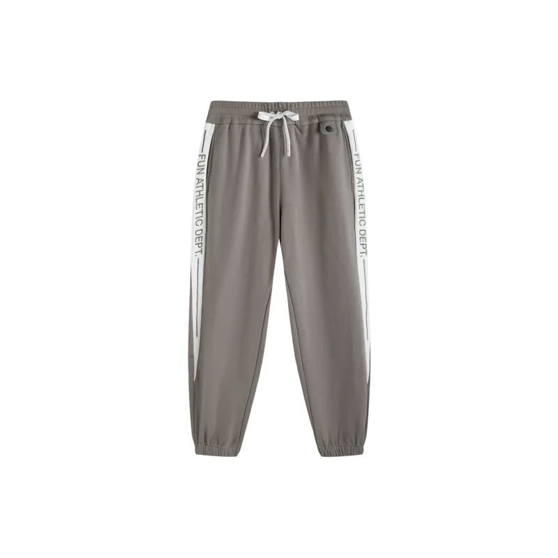 FUN FW24 Knitted Sports Pants Men's Gray-0
