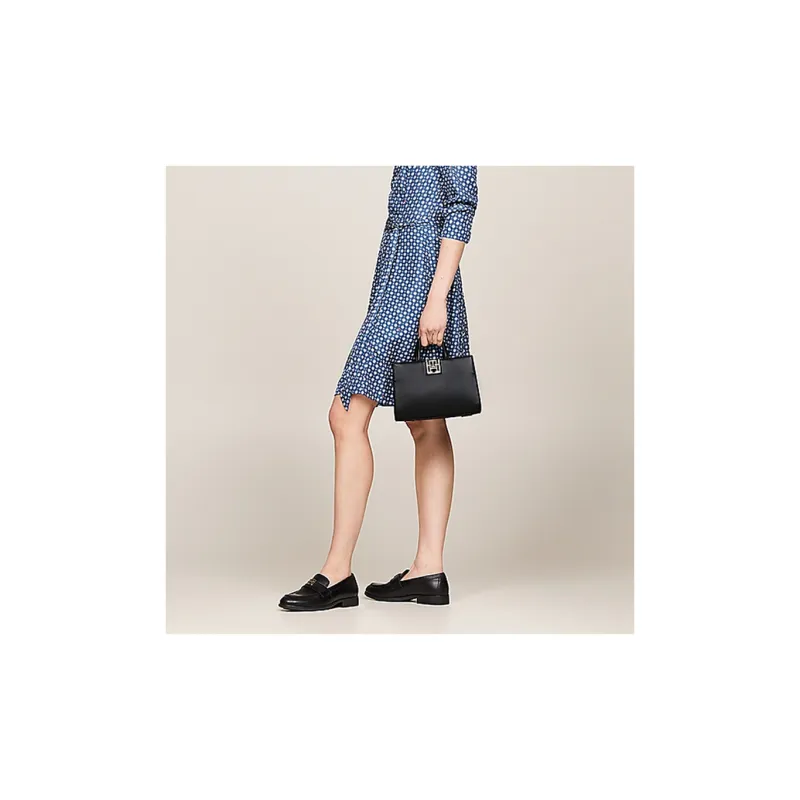Tommy Hilfiger Polyurethane Shoulder Bag, Crossbody Bag, Handbag Trumpets Women's Black-2