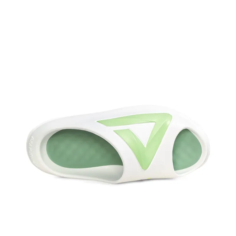 PEAK Very Small Fat Drag Slide Slippers Men's White Green-4