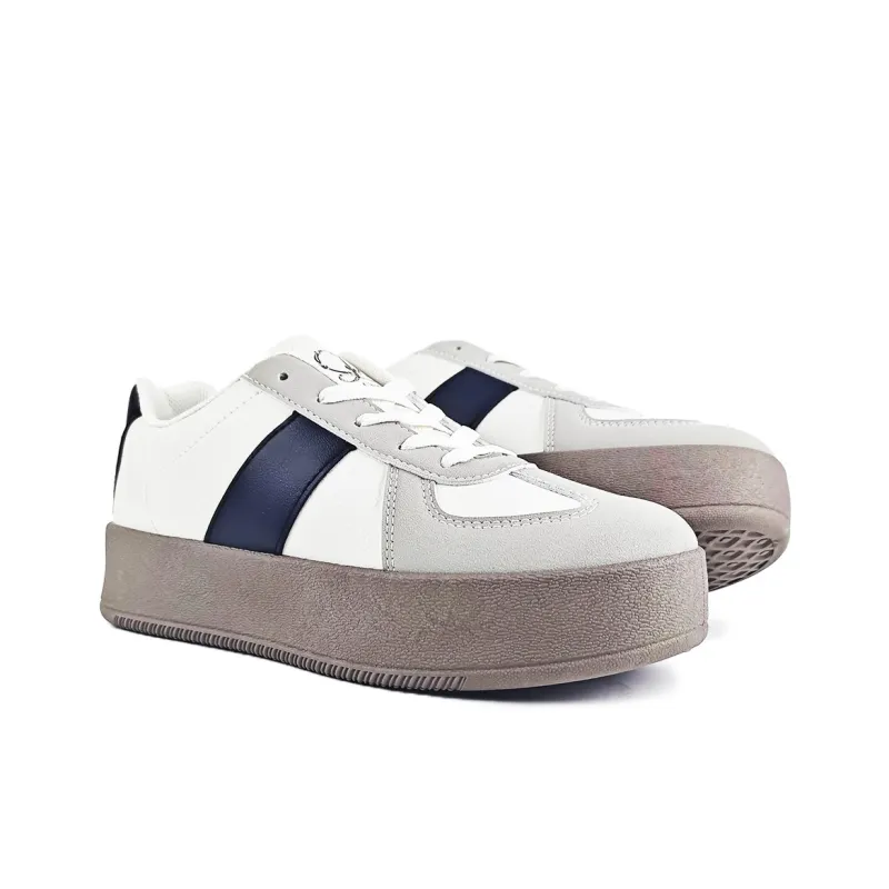 La Chapelle Skateboard Shoes Women's Low Top Beige Black-2