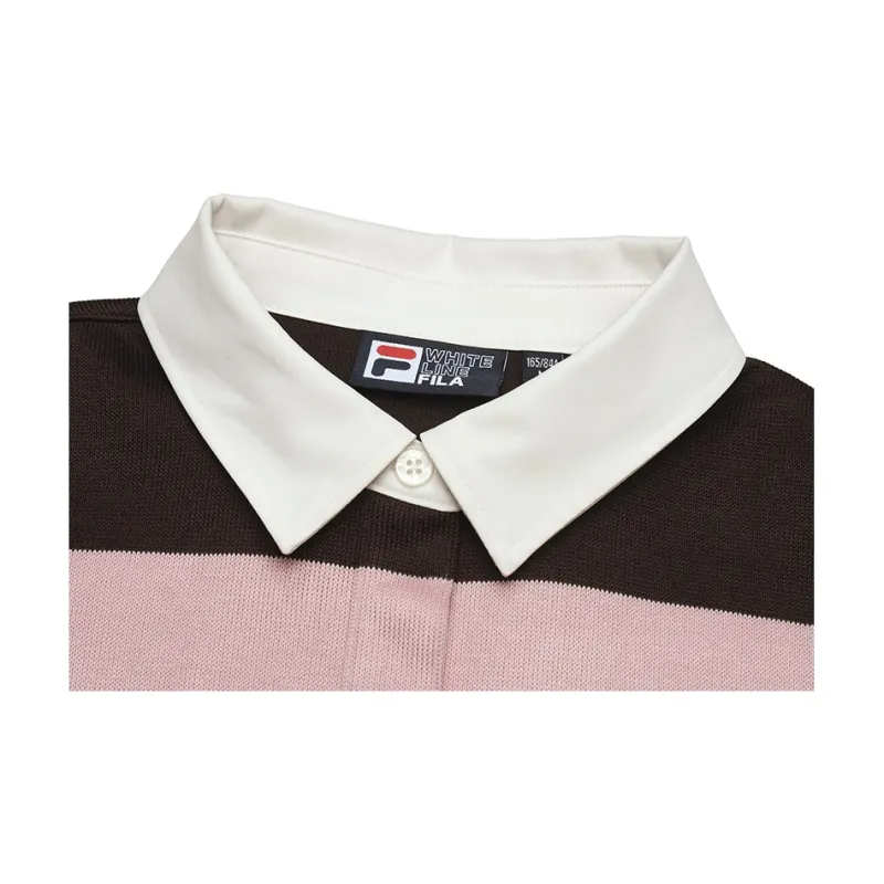 FILA Polo Shirt Women's Coffee Brown Umber-4