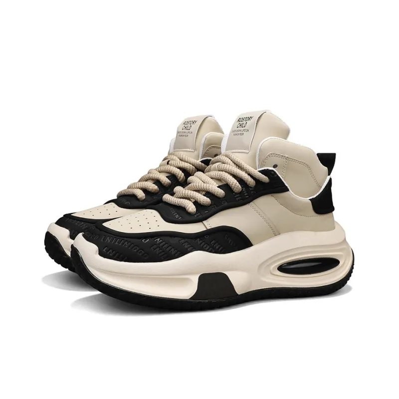 JANECO Anti-Slip And Wear-Resistant Breathable High-Top Chunky Sneakers Men's-17