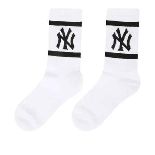 MLB Mid-Calf Socks Unisex White