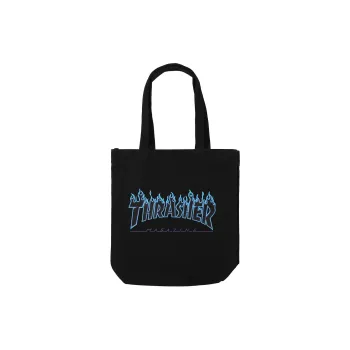 Thrasher Cotton Shoulder Bag Regular Unisex Black Purple