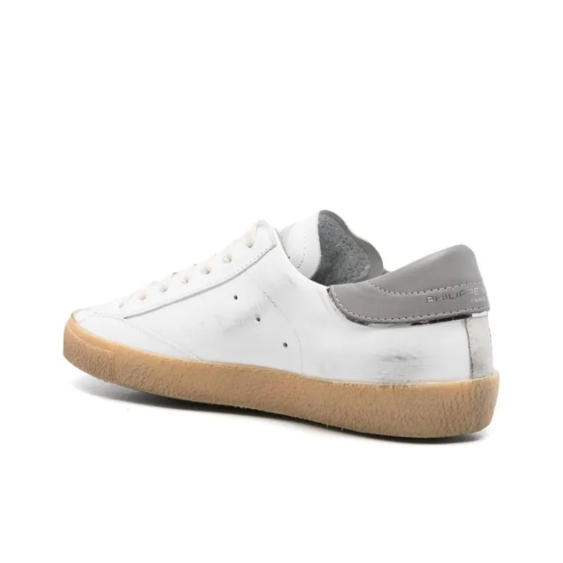 PHILIPPE MODEL Prs Slip Resistant Low Top Skateboard Shoes Men's White-1